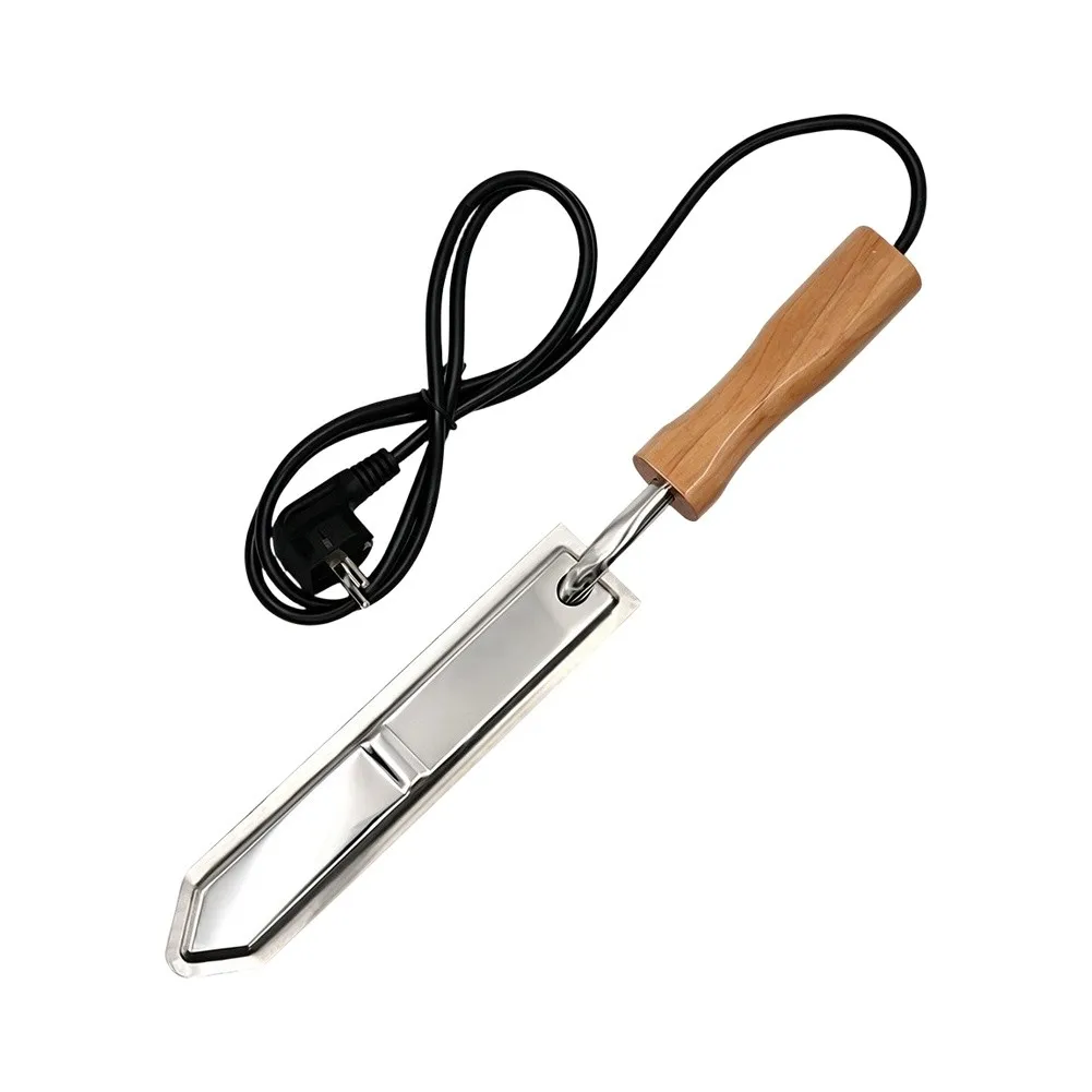 Stainless Steel Uncapper Electric Honey Uncapper Insulated Wood Handle Consistent Heat Control Efficient Wax Melting