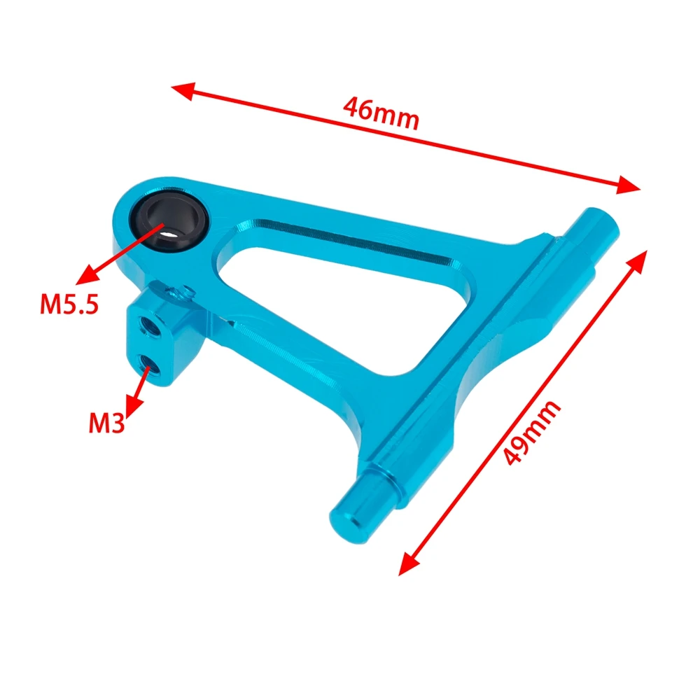 FBIL-8Pcs Metal Front Rear Upper Lower Suspension Arms Set For Tamiya TT-02 TT02 1/10 RC Car Upgrade Parts Accessories