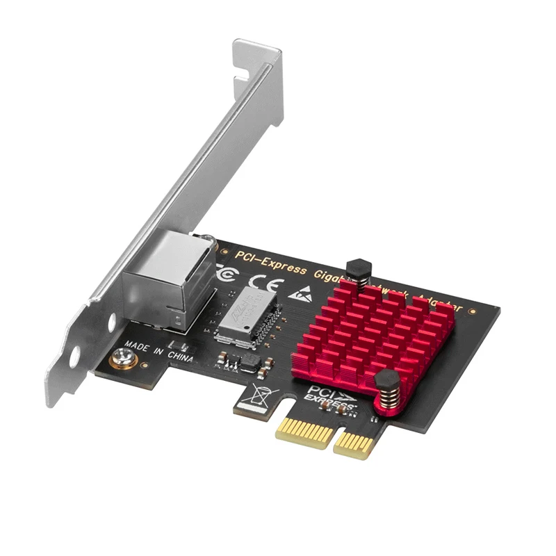 Netwerkkaarten Adapter 1Gb PCIE Netwerkkaart PCI Experss X1 naar Enkele Poort RJ45 LAN NIC 10/100/1000Mbps RTL8111H Chip voor Desktop