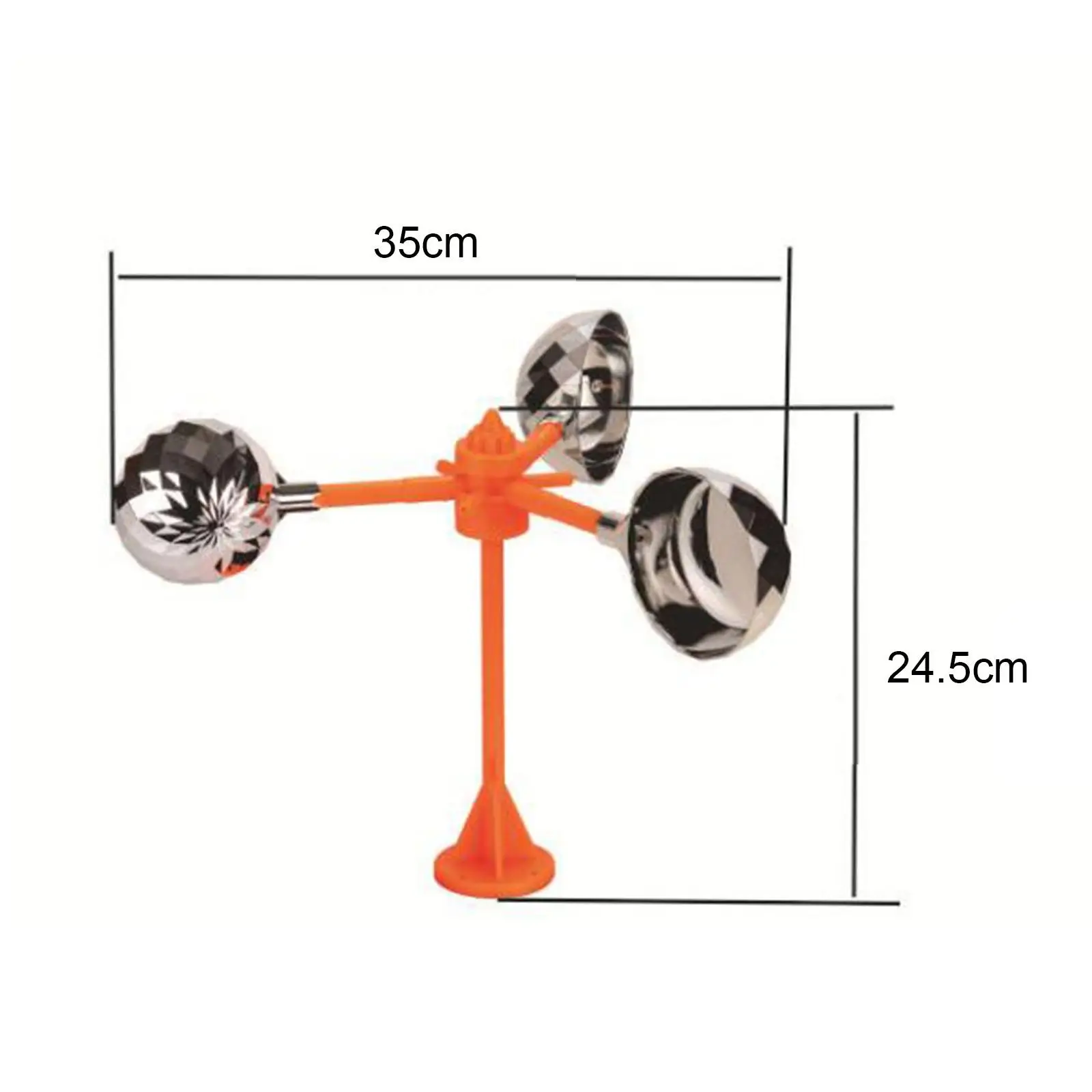 Bird Scare Windmill Durable with Screws Reflective Portable Rotatable Bird Deterrent Device for Orchard Farm Outdoor Yard Patio