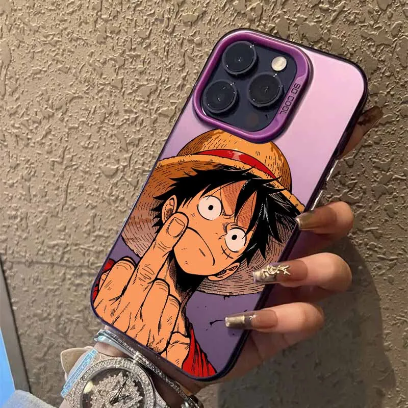 L-uffys Z-oro Anime Hülle für Apple iPhone 17 Air 16E 16 15 14 13 12 mini Pro Max Plus Bunte Handyhülle – Detail 11