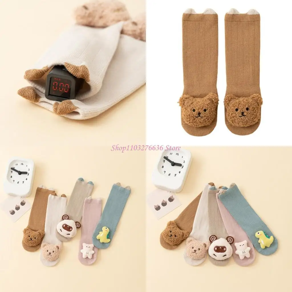 

R6FD Thick Warm Socks for Boys and Girls Winter Cosy Strong Grip Over Knee Socks