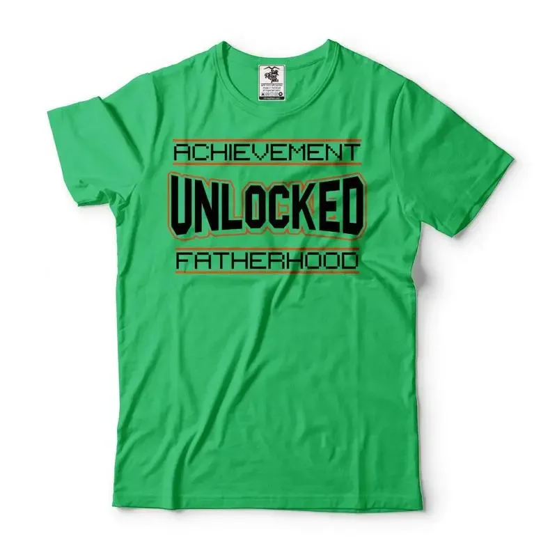 Achievement Unlocked Fatherhood T Shirt Fathers Day Dad Father