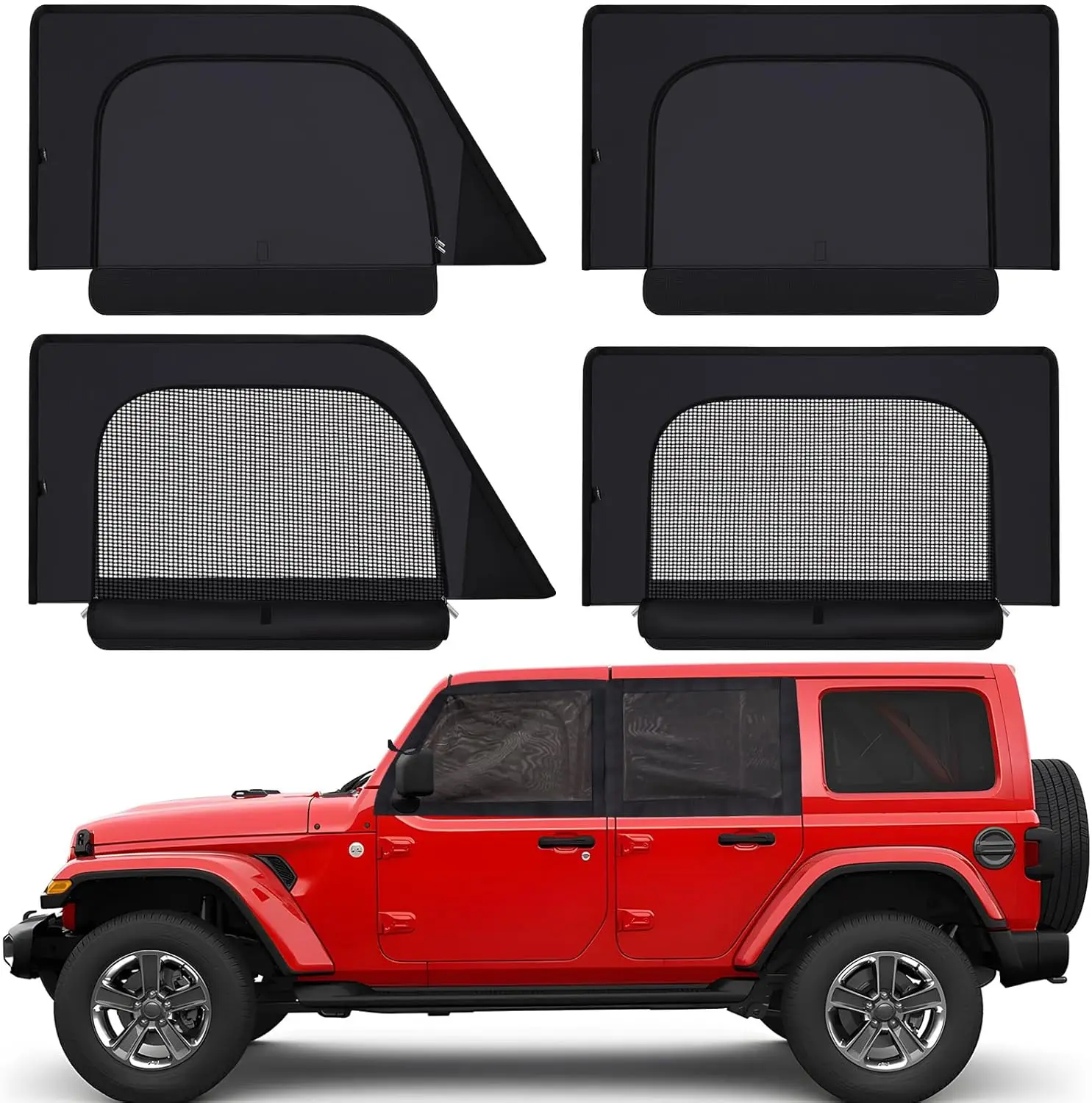 

Шторки для окон Jeep Wrangler и Gladiator - занавески для обеспечения приватности при грудном вскармливании, сна и кемпинге