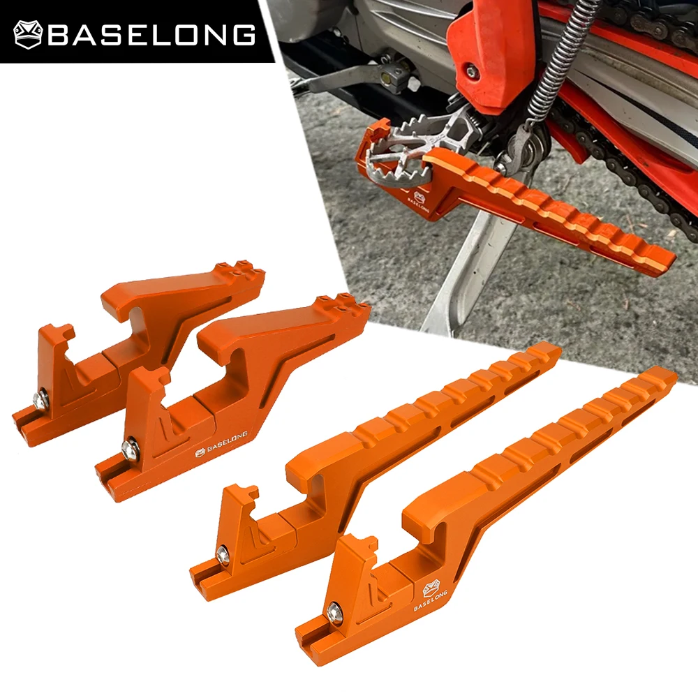 Passenger Foot Peg Extensions Extended Footpegs Motocross Accessories For 250EXC 300EXC 250/300 EXC SIX DAYS 2017-2024 2025 2026
