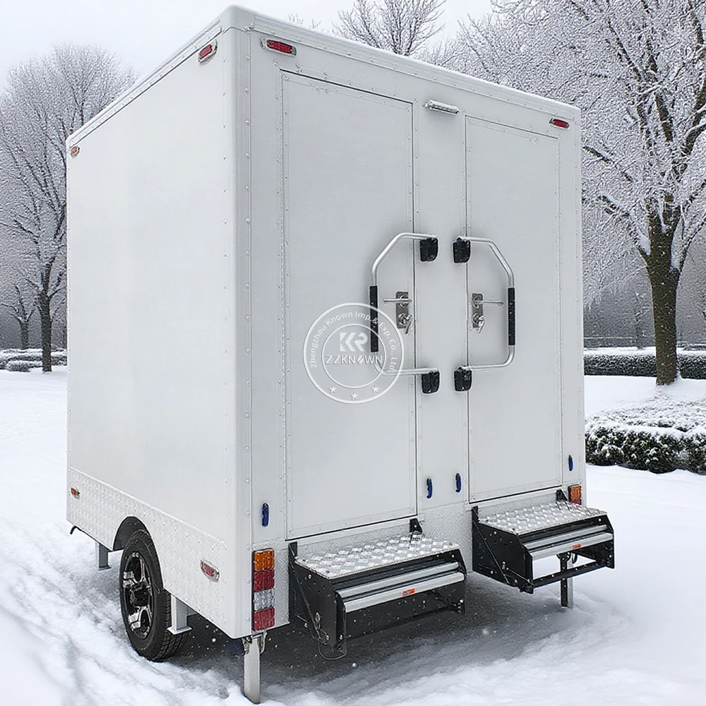 

Innovative portable mobile toilet trailer, home party toilets, outdoor mobile flush toilet truck with urinal waste tank