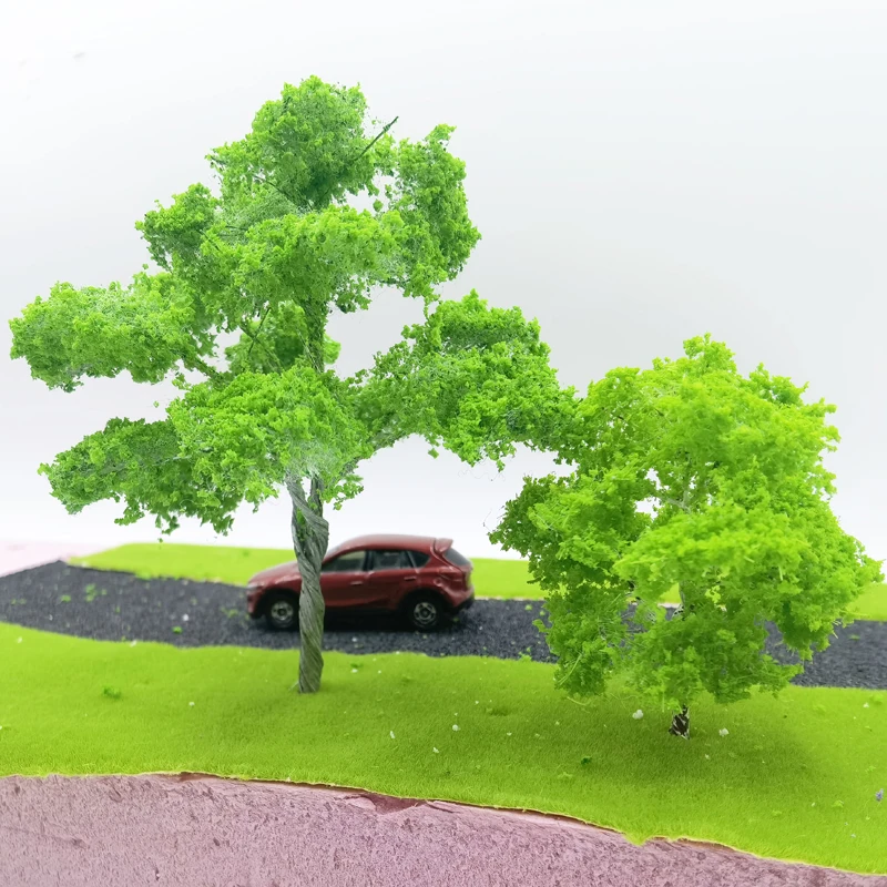 3pcs Miniature model tree wire trunk high quality handmade green tree DIY micro landscape landscaping decoration