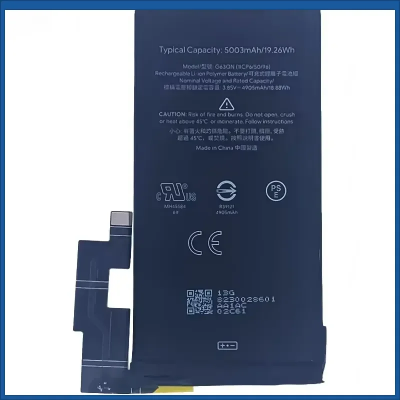 3.85V 5003mAh/19.26Wh G63QN Li-ion Battery for Google Pixel 6 Pro Mobile Phone Batteries with Free Tools