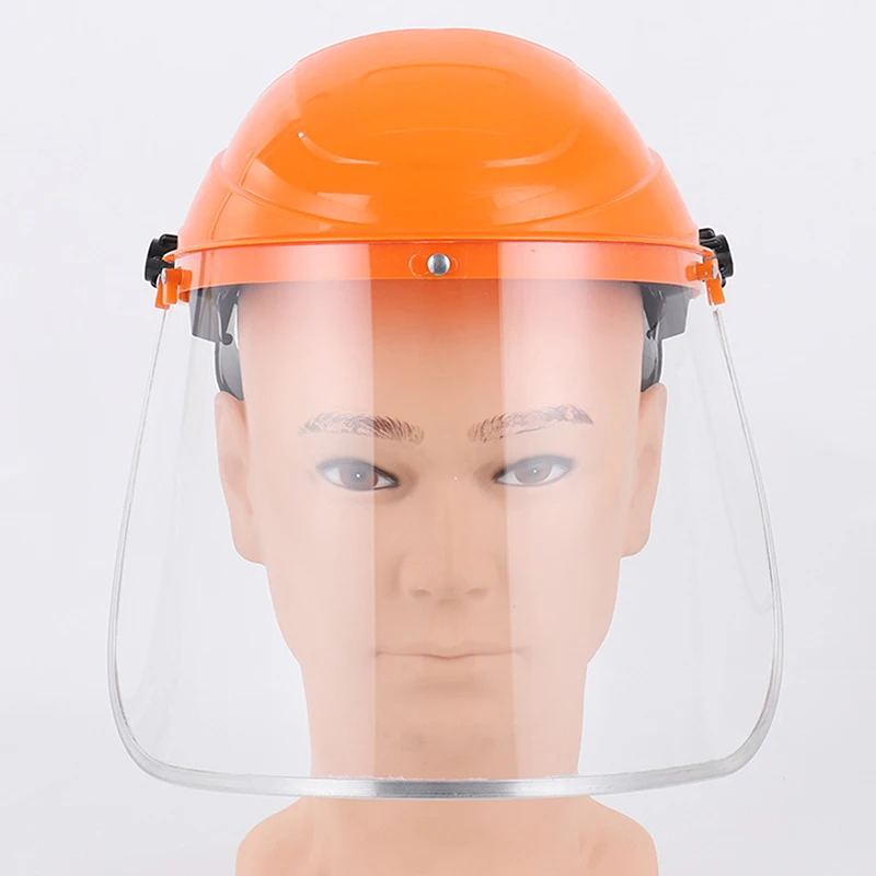 Écran facial transparent pour moto, PC de sécurité, écran pour les yeux monté sur la tête, chapeau de protection des yeux, masques qualifiée aux, équipements