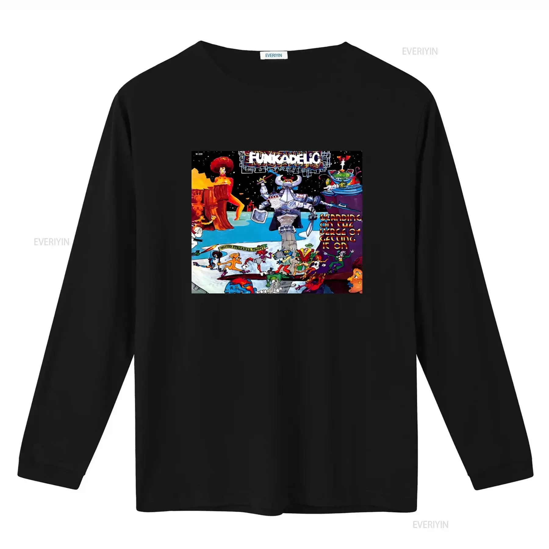 Funkadelic Standing on the Verge of Getting It T Shirt George Clinton Retro Rock Band Art Print vintage Washed Comfortable