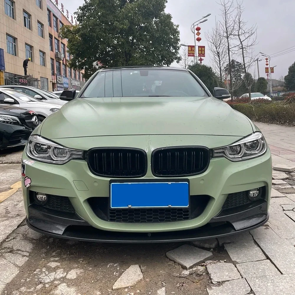 مناسبة لسيارات BMW 3 Series المعدلة MP مجرفة الشفة الأمامية 320 ألياف الكربون الرياضية m طقم الجسم المعدل F30 F35