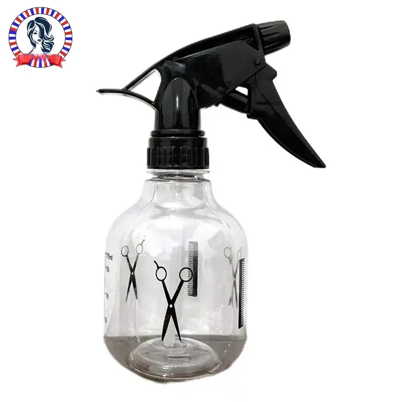 1 garrafa profissional do pulverizador do barbeiro dos pces, recipiente ajustável do armazenamento do pulverizador de 250ml para a limpeza do cabelo, planta e casa