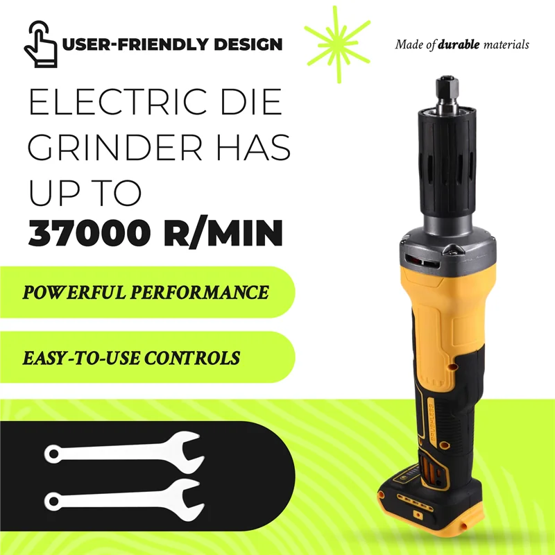 AAAC-Brushless Electric Die Grinder Variable Speed Internal Grinding Machine Electric Grinder Fordewalt 18V 20V Battery