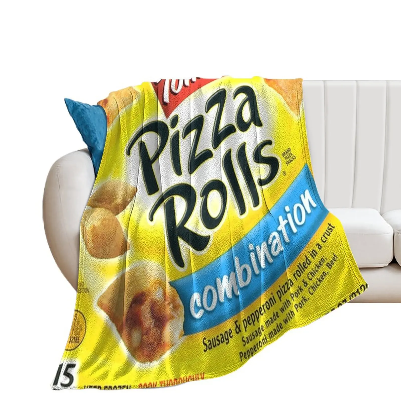 

Pizza Rolls Combination Throw Blanket Luxury Thicken Thermals For Travel Cute Blankets