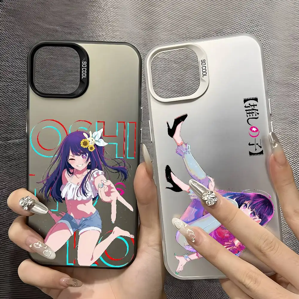 

O-Oshi No Ko Anime Phone Case For IPhone 17 16 15 14 13 12 11 Pro Max Air Multicolor Matte Laser Metallic Aurora Funda