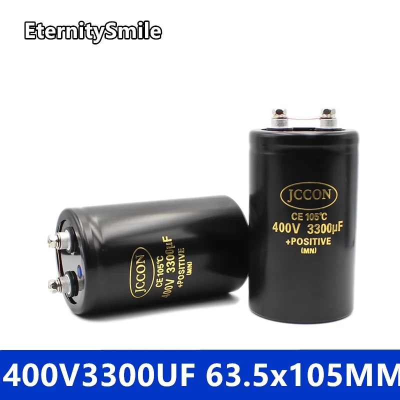 

400V3300UF 63.5x105MM MFD Aluminum Screw Audio Filtering Electrolytic Capacitor 105℃ CD136 Bolt Capacitors 3300UF