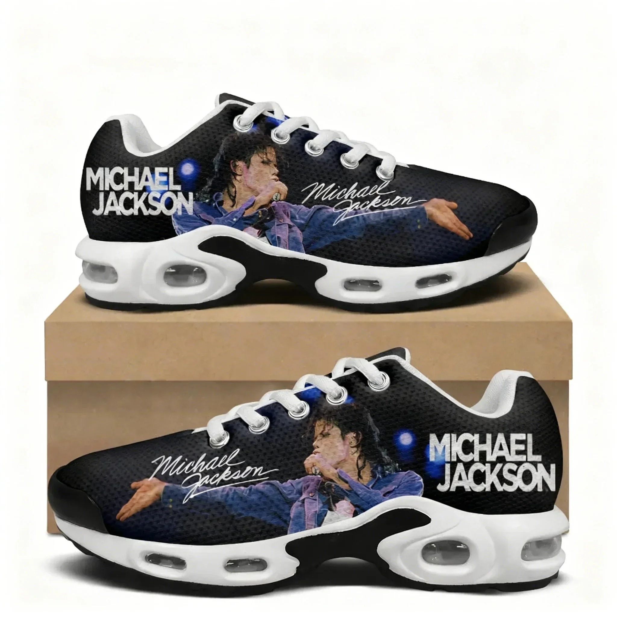 Michael Jackson Rock Dance Singer Air Cushion Sneakers Mens Womens Hiking Running Shoes Mountain Climbing Shoes Custom Shoe