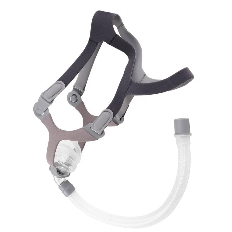 

A47F-CPAP Mask, Universal CPAP Nasal Pillow Sleep Mask Reusable CPAP Supplies, CPAP Face Nose Masks With Headgear