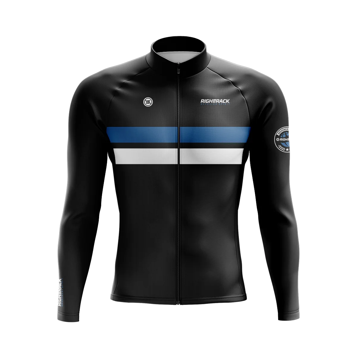 Winter Cycling Jersey Men Pro Race Long Sleeve Cycle Clothes Spring & Autumn UV Mesh/Fleece Thermal RIGHTTRACK Bike Clothing