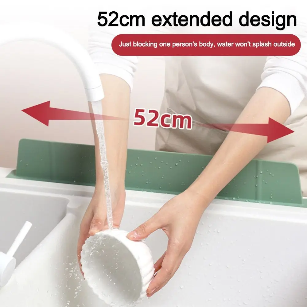 

Силиконовая перегородка для раковины, брызговик, присоска, водонепроницаемая перегородка для раковины, маслостойкая перегородка для воды, кухонные принадлежности