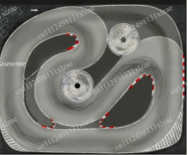 1/28 Scale  Drift Track - Professional Circuit for RW00 DRZ GLD BMX Mini Cars