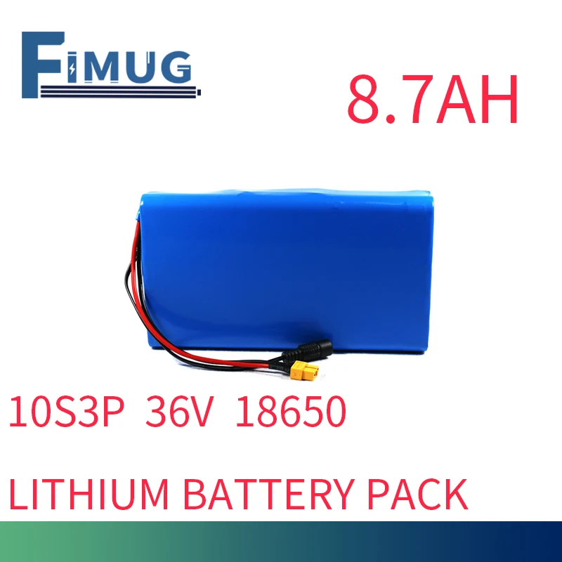 

36V Ebike Scooter Battery 10S3P 10.5Ah-5.4Ah 500Watt 18650 42V Lithium Battery Pack with 25A BMS for Motorcycle Electric Bicycle