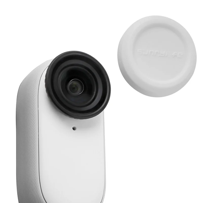 -RRKK SUNNYLIFE 2Pcs Camera Lens Protective Cover For Insta360 GO 3S Silicone Lens Cap Dustproof Scratch Resistant Protective Co