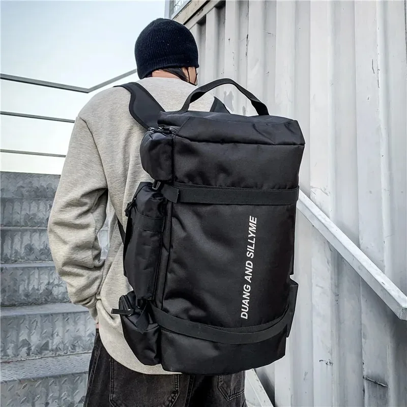 

2026 Large Capacity Backpack Men's Outdoor Travel Sports Bag Waterproof Women's Gym Bags Dry Wet Separation Daypack