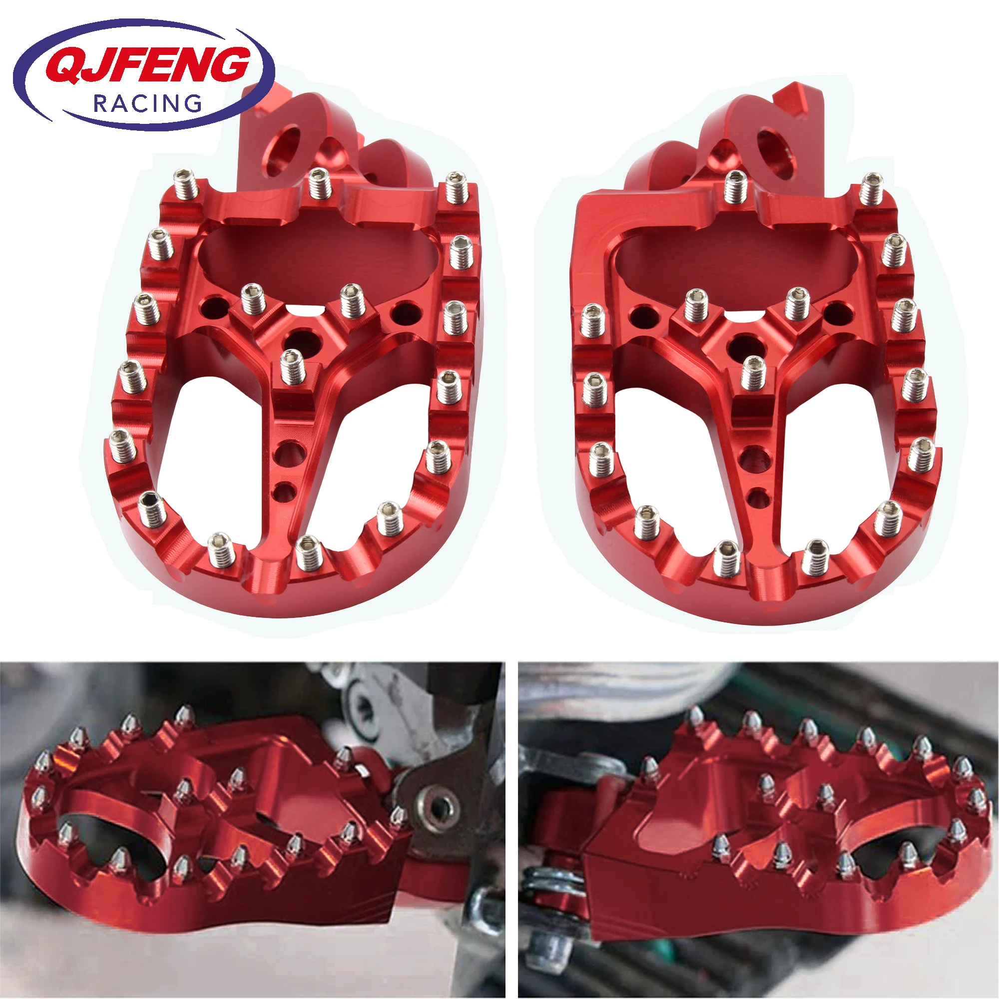 

Foot Pegs Rests Motorcycle CNC Footpegs Pedals Enduro For HONDA CRF CR 125 250 125R 150R 250R 450R 450X 250X Dirt Bike Parts