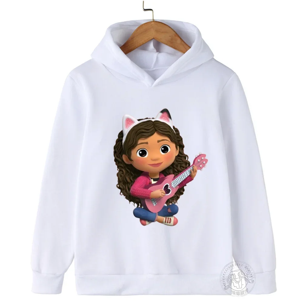 

Kids Gabby Cats Hoodie Preschool Gabby Doll House Clothing Boys' Baby Long Sleeved Sweatshirt 2023 Winter Children's Wear