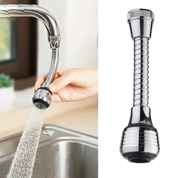 Multifunctional Rotating Splash Proof Filter Extender Faucet Aerator 2 Water Outlet Modes Swivel for Bathroom Kitchen