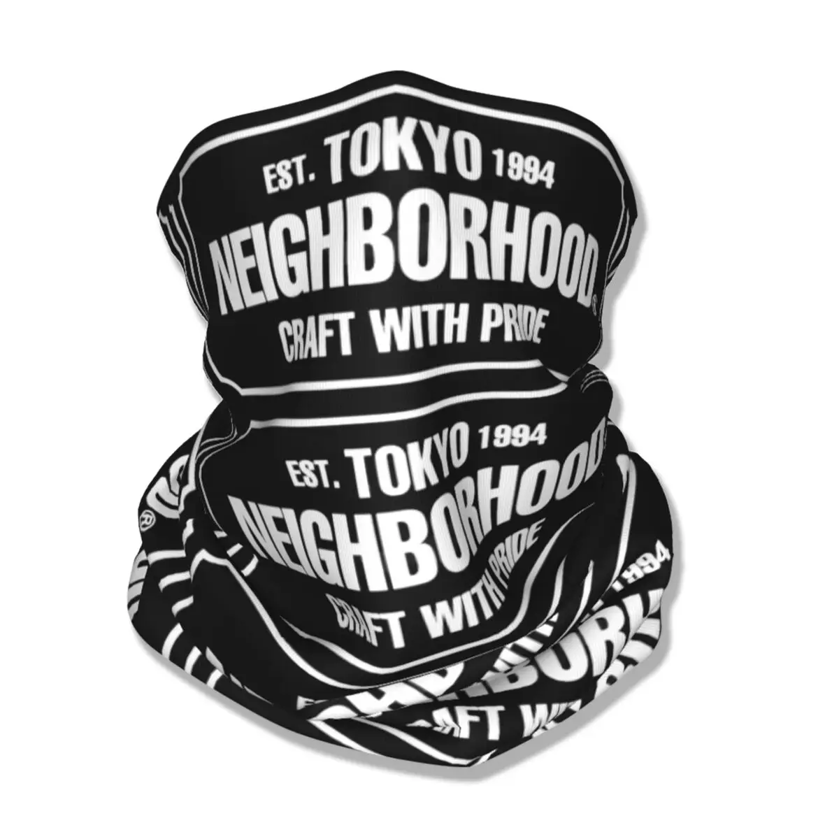 Unisex Japanese Tokyo Neighborhood Craft Bandana, capa de pescoço de inverno, envoltório impresso, headwear quente para caminhadas, cachecol de orgulho para adultos