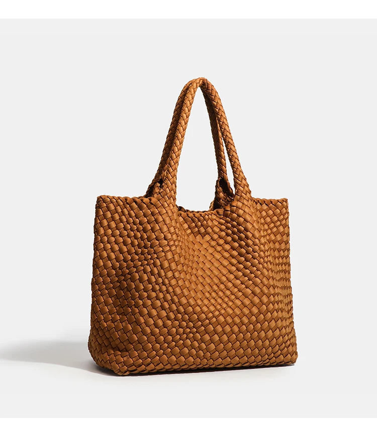 Hochwertige Handgewebte Nylon-Schultertasche mit Großer Kapazität für Damen, Hochwertiges Design, Luxuriöse Verarbeitung, Modische Damenhandtasche – Detail 18