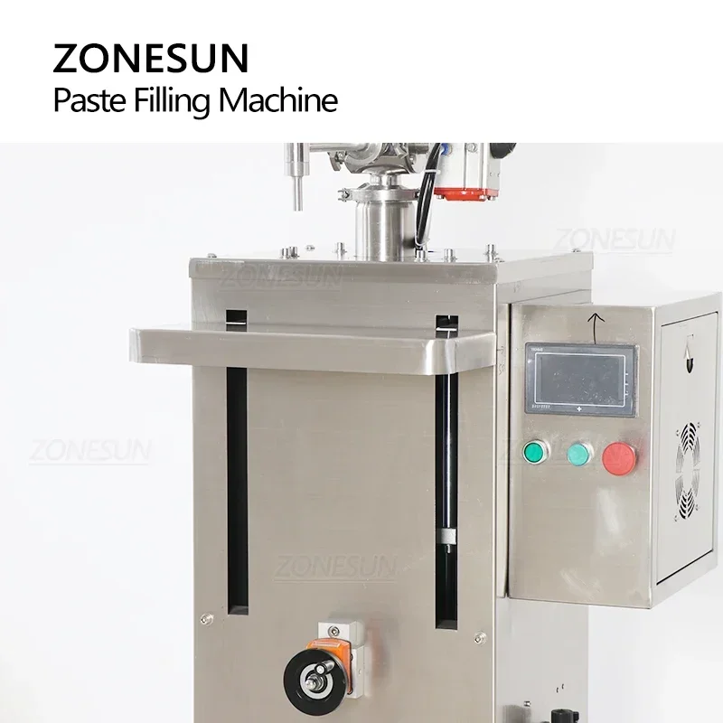 ZONESUN ZS-GTSM1 Servo Motor Rotor Pump Paste Filling Machine High Accuracy Honey Ketchup Chili Sauce Viscous Liquid Filler