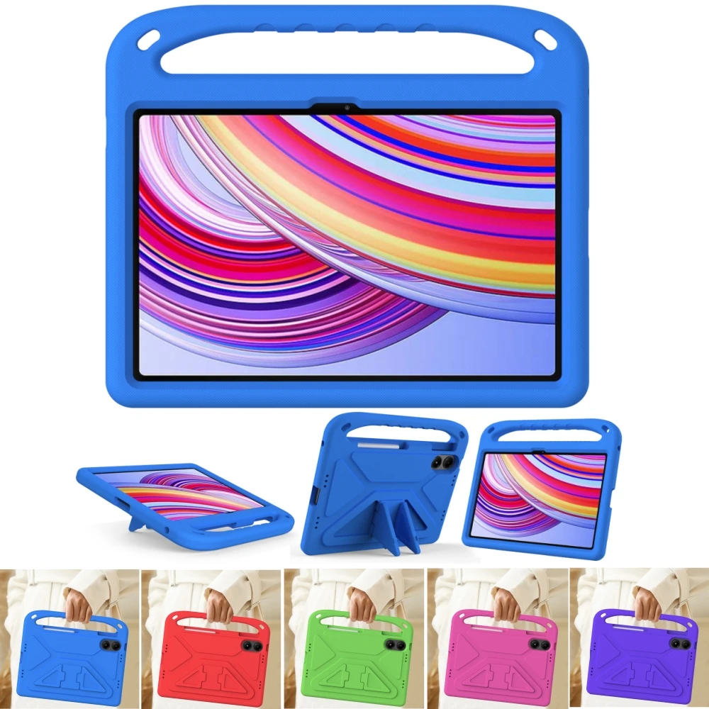 Étui EVA pour enfants, pour Xiaomi Redmi Pad 2 Pro, 12.1 pouces, 2025 POCO Pad Pro, 12.1 pouces, résistant aux chocs, housse pour tablette complète avec fente pour stylo