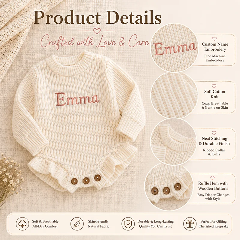 Personalized Baby Romper Custo - Baby Clothing Name recension och pris
