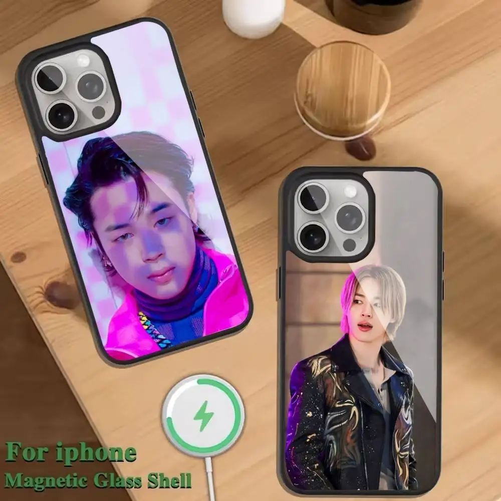 

J-JIMINS K-pop singer Phone Case For Magnetic Wireless Charge Cover For iphone 16 15 14 13 12 11 Pro Max Plus Coque