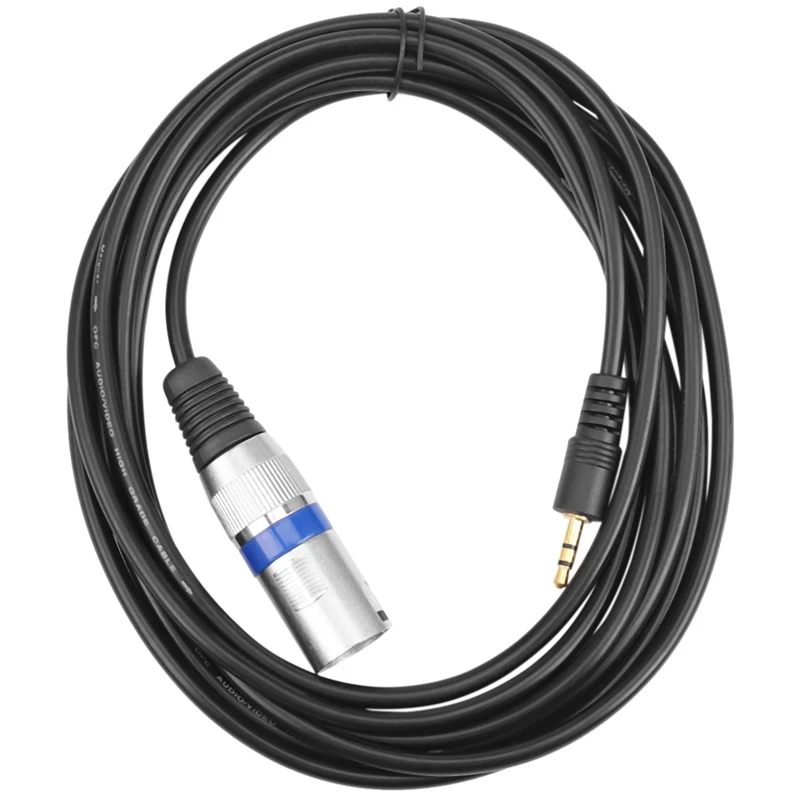 3m 3,5 мм стерео разъем для 3-контактного XLR Мужской микрофонный кабель аудио запись