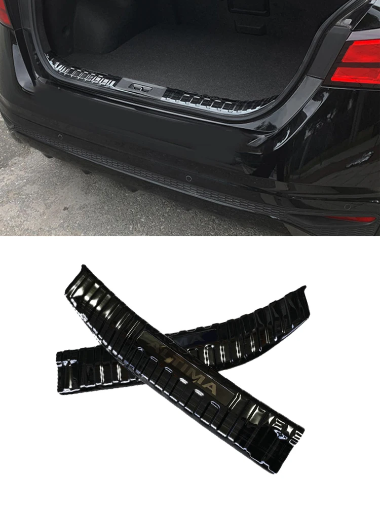 For Nissan Altima L34 2019 2020 2021 2022 2023 Car Trunk Door Sill Plate Protector Rear Bumper Guard Trim Accessories