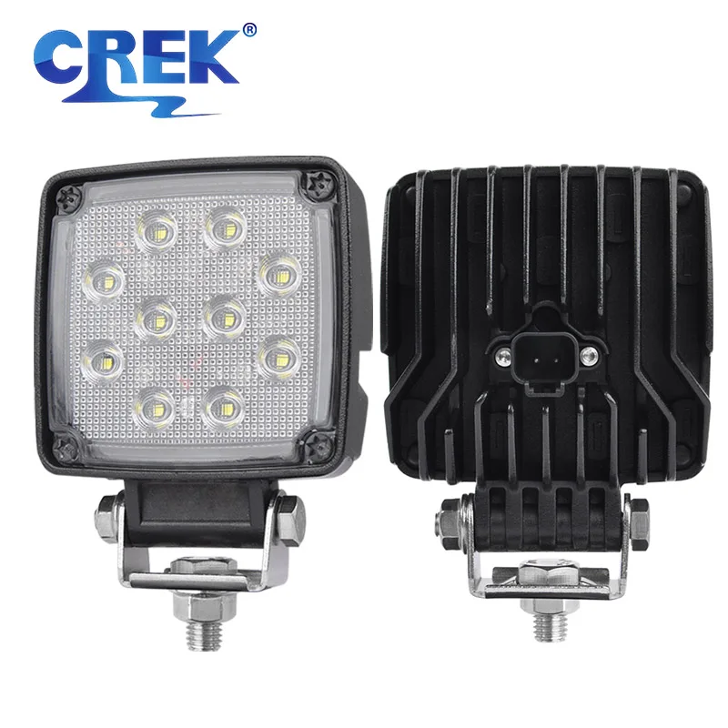 

3.5" Inch Square IP68 LED Work Light Driving Lamp Flood Headlight DT Connector for Offroad SUV Truck Tractor Forklift Excavator