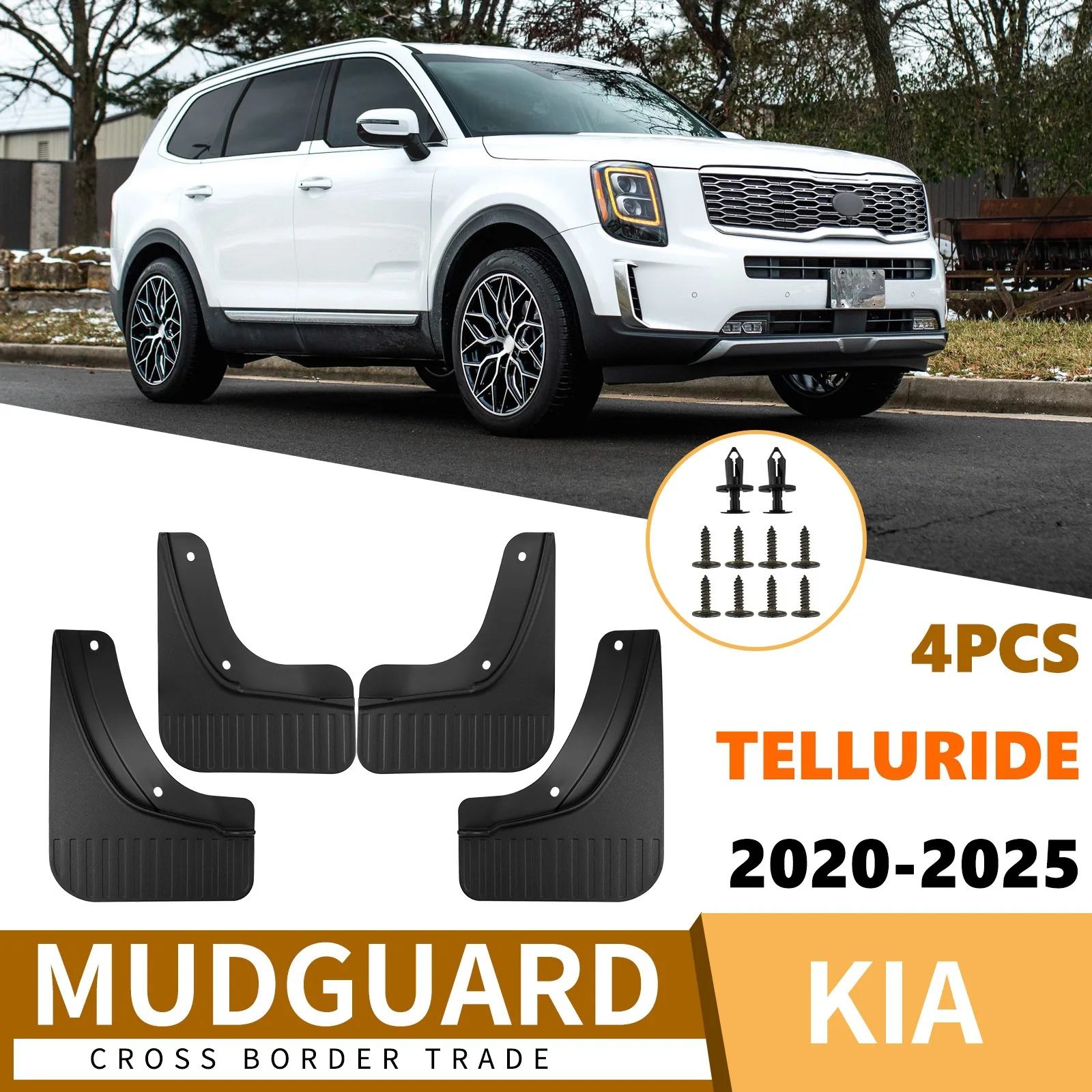 For Kia Telluride 2020-2025 car fender skin car accessories mud flaps car accessories