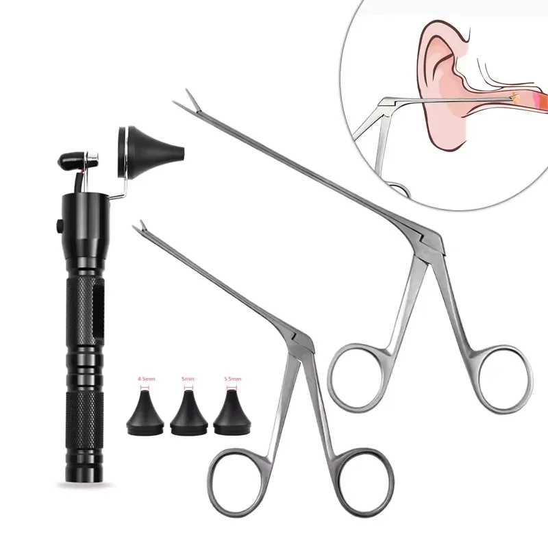 2026 New, High Quality, Alligator Crocodile Forceps Tweezer Set with for Ear Nose and Earwax Cleaning