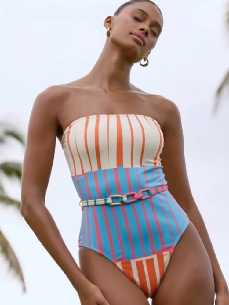 New High Waist Sexy Swimsuit Women Summer Bathing Suit Bikini Set Sleeveless Swimwear Women Beach Swimming Suit For Female