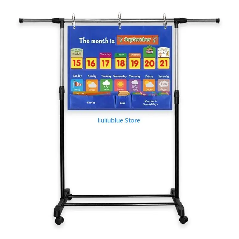 PVC ハンギングバッグ カレンダー 収納付き 天気認知 就学前 T 62CF