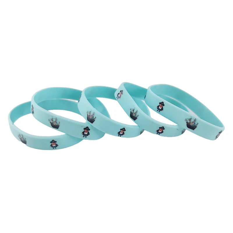 4/12/24 Stück Piraten-Silikon-Armbänder, Totenkopf, Piratenschiff, Gummi-Armbänder, Piraten-Thema, Partygeschenke für Mädchen und Jungen, Geburtstagsdekoration – Detail 4