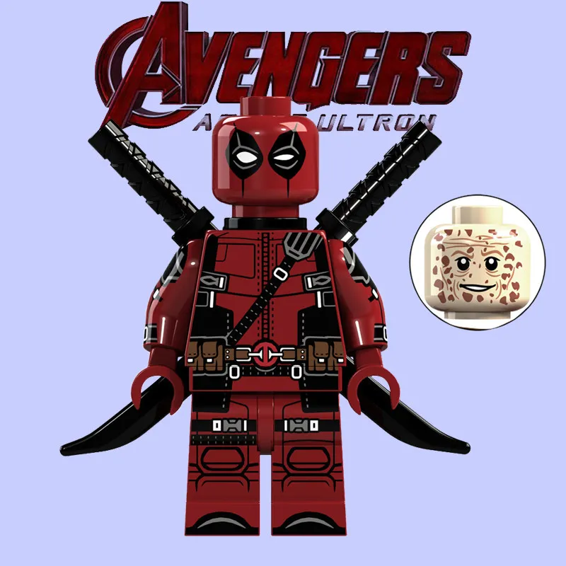 The Avengers Movie Figure 5cm New Deadpool Peripheral Model Assembling Building Blocks Desktop Decoration Ornaments Gifts Toys