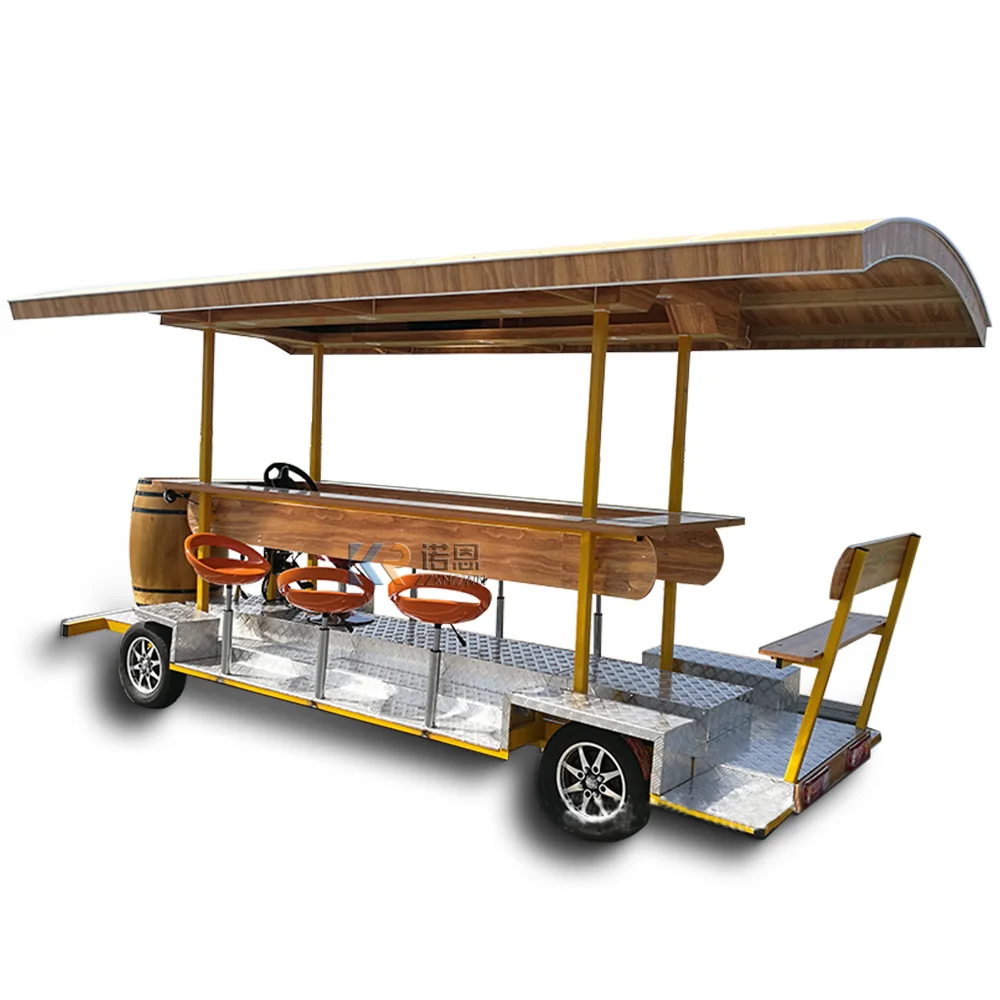 2023 Retail Pedal Pub Car 15 Passenger For Sale Bike Mount Intergrated Bars Conference Beer Electric