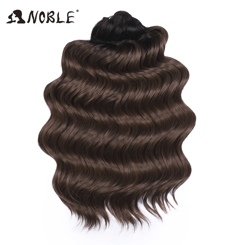 Noble Hair Twist Crochet Lockiges Haar 16“ Regenbogenfarben Tiefe Welle Flechthaar Ombre Blond Wasserwellen Flechthaarverlängerungen – Detail 16