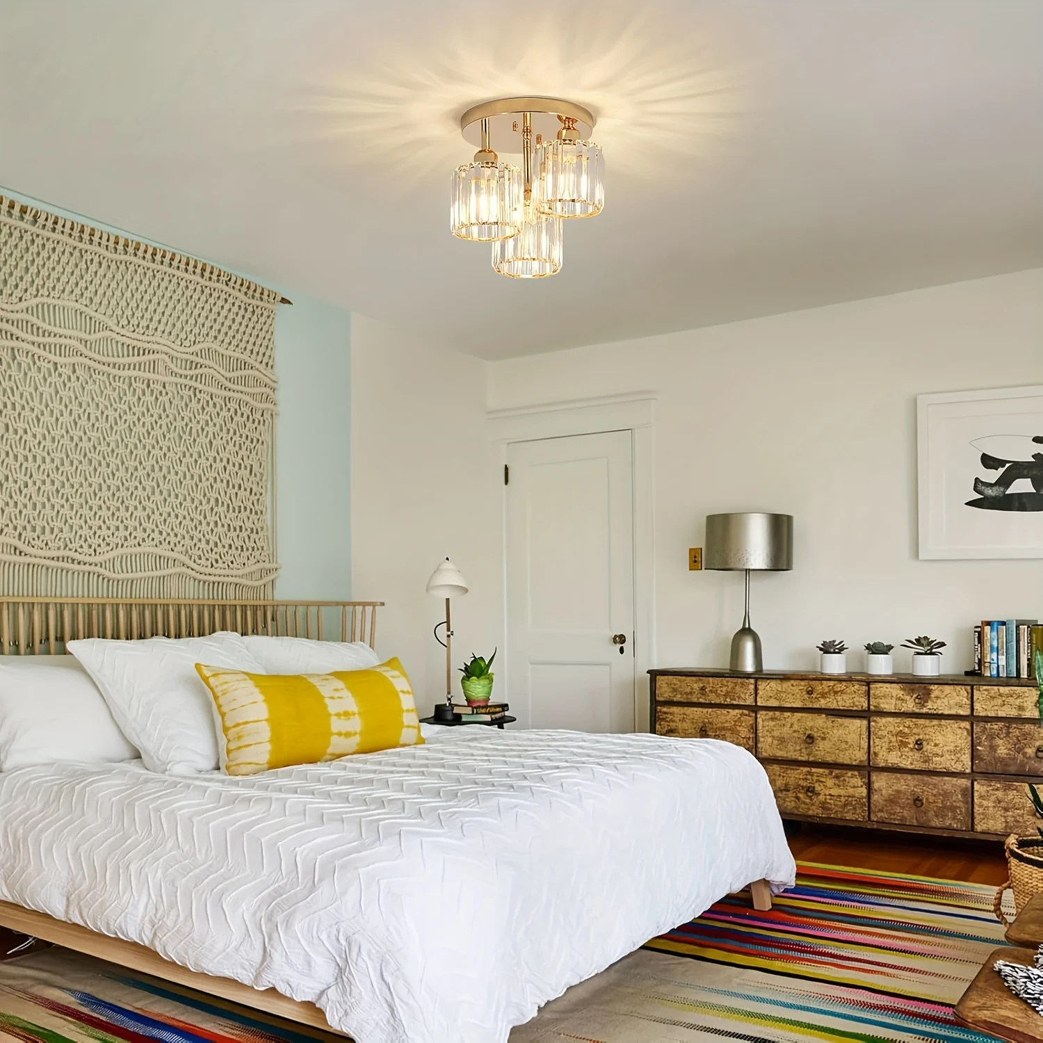 الحديثة الذهب الفاخرة كريستال 3-ligh E27 الثريا غرفة المعيشة غرفة نوم غرفة الطعام المطبخ بهو عباءة غرفة الممر السقف