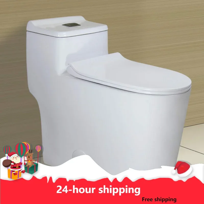 

Elongated Dual Flush One Piece Toilet Low Profile 17.25" Comfortable Chair Height with Soft Closing Seat White